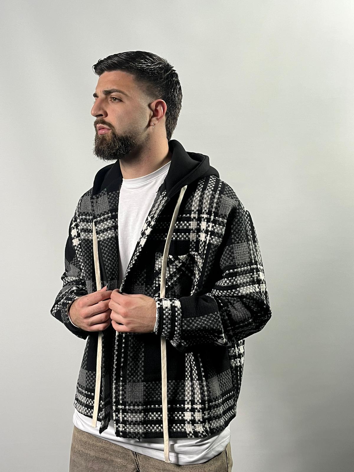 Camicione Flanella Con Cappuccio