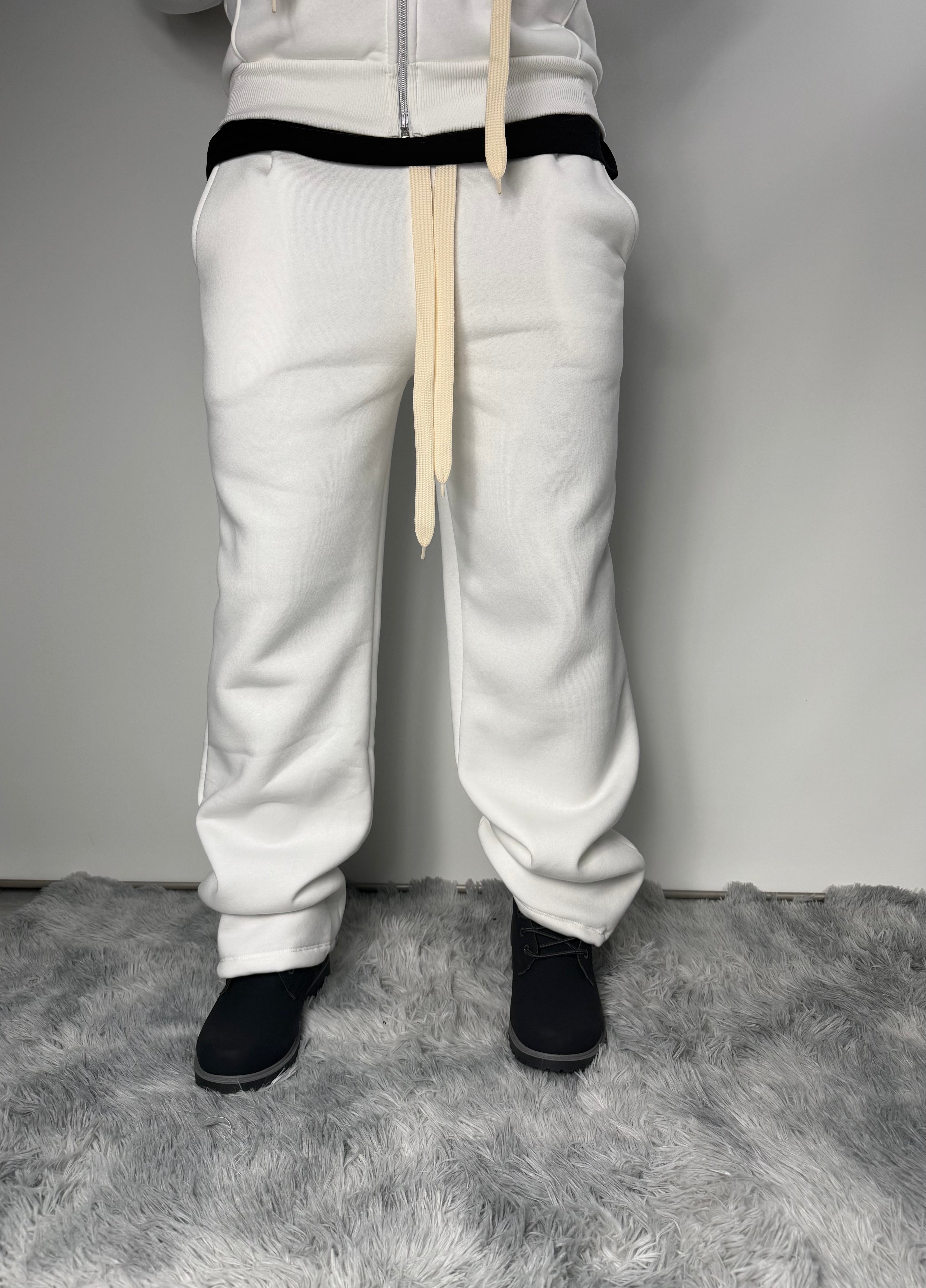 Tracksuite Zip White