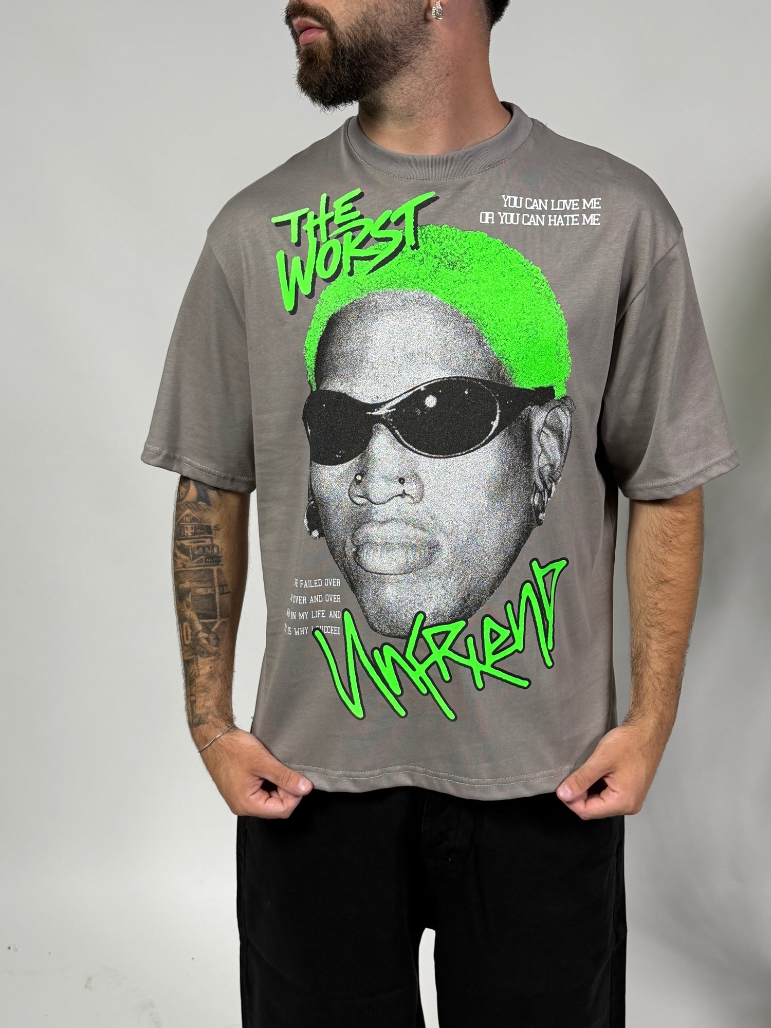 T-Shirt The Worst Grey
