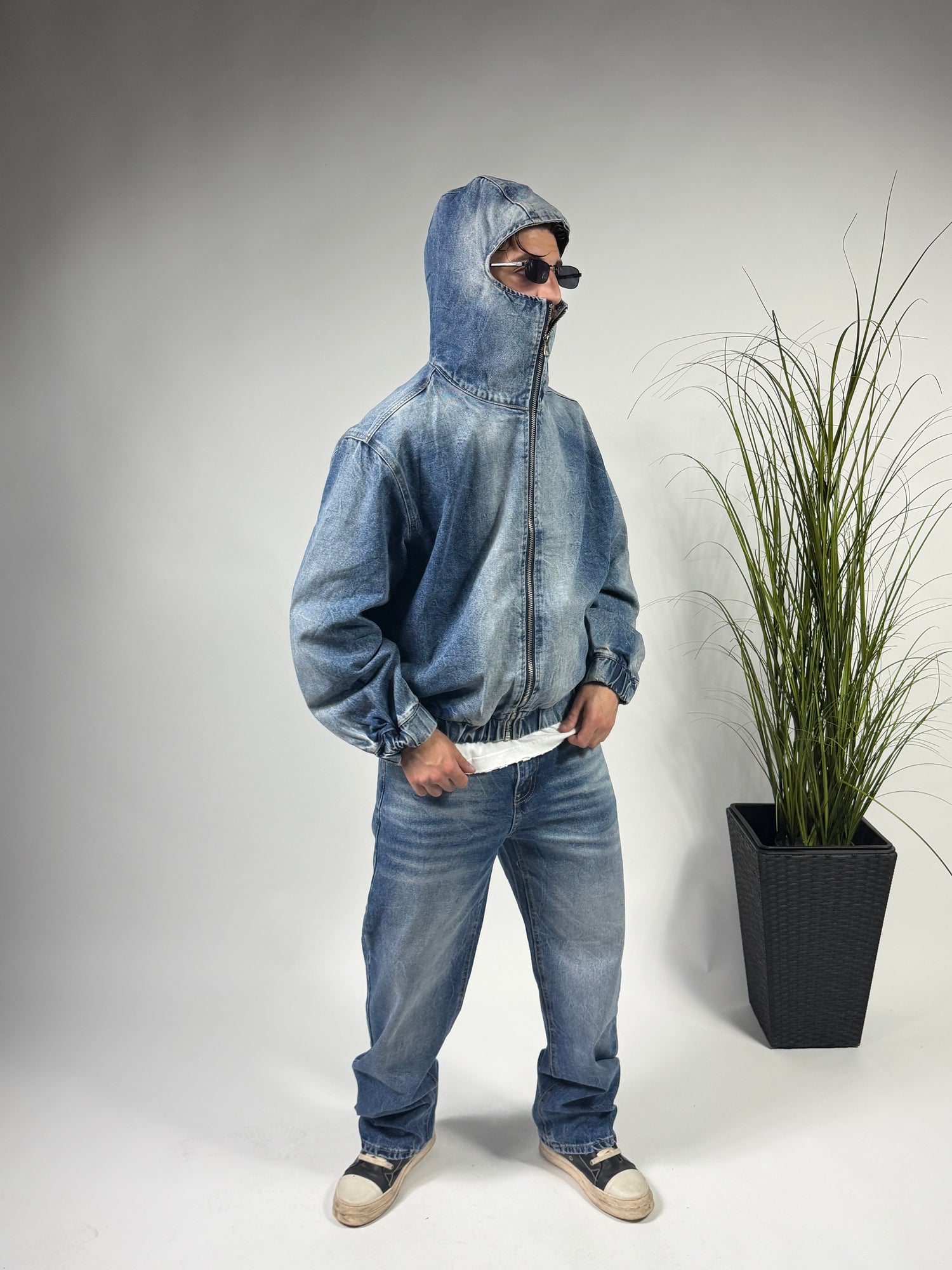 Coordset Denim Balaclava